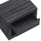 Manhattan Comfort Soren 26" Contemporary 1-Drawer Nightstand - Charcoal Grey-Available in Whitewashed Oak, Natural Oak and Charcoal Grey