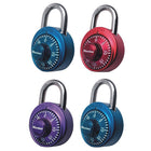 Master Lock Anodized 3-Digit Combination Lock - Assorted Colours-Anti-shim technology offers maximum security