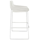 Modway Garner Bar Stool - White-Foam seat upholstered in fabric