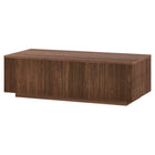 Hudson&Canal Reyes 48"W Rectangular Coffee Table - Satin Walnut-Tabletop features a weight capacity of 75 lbs
