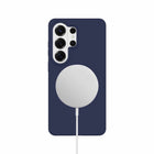 Blu Element Silicone MagSafe Cell Phone Case for Galaxy S26 Ultra - Navy-Anti-dust / Anti-ﬁngerprint coating