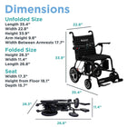 Journey Air Elite Lightweight Folding Power Chair - Black-Supports up to 240 lb for dependable daily use