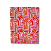 Staples Paper Portfolio - Rainbow -Three-hole punched with interior prongs