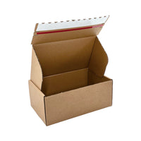 Reliabag Self Seal Corrugated Literature Mailer Boxes - 10" L x 6" W x 4" H - Kraft - 40 Pack-Lightweight, Eco-friendly, Sustainable and Sturdy