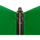 JAM Paper Plastic 0.75" 3-Ring Binder - Green-Wide front and back binder panels fully cover standard dividers and sheet protectors. Our 3 metal ring binders have 2 buttons for easy opening and closing, and a convenient pocket on the inside flap.