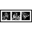 Rush Triple Black & White Photo Collage - Framed Print - 45" x 19"-Premium music memorabilia