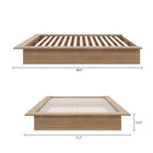 Nexera Malibu Bed Frame - Queen Size - Brown Oak-10