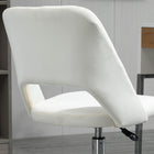 Vinsetto Armless Swivel Computer Desk Chair - Cream White-Colour: Cream White