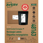 Avery Eco-Friendly White Laser/Inkjet Shipping Labels, 4" x 2", 1000 Pack, (48163)-Design and print your own personalized labels using our Easy, free Design & Print Online Software