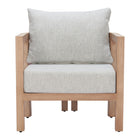 Zuo Leto ArmChair - Grey-Removable and washable cushion cover