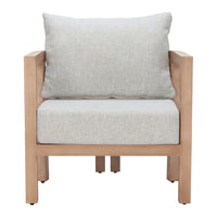 Zuo Leto ArmChair - Grey-Removable and washable cushion cover
