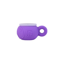 Marcus & Marcus Snack Bowl With Handle - Food Grade Silicone Rubber - Snap-on Lid - Willo The Whale - 3 Pack-Dishwasher Safe