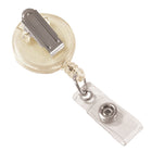 C-Line Retracting ID Card Reels - Spring Clip - Clear - 12 Pack-Make swiping IDs quick and easy