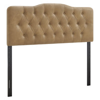Modway Annabel Vegan Leather King Headboard - Toast-Faux Leather Upholstery
