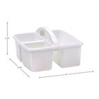 Teacher Created Resources Plastic Storage Caddy - White - 6 Pack-Pack of 6