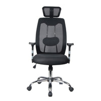 TygerClaw Professional Air Grid High Back Mesh Chair with Headrest, 23.2" x 26.8" x 11.8", Black-Breathable mesh back lets air flow so you stay cool, even during marathon work sessions