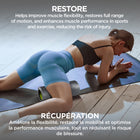 PurAthletics Smooth Textured Surface Roller - Grey-Excellent tool for conditioning and after workout stretches