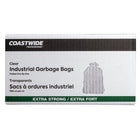 Coastwide Professional Garbage Bags - Extra Strong - 35" W x 50" L - Clear - 100 Pack-35" x 50"