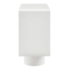 Modway Lumo 2-Door Curved Wood Accent Cabinet - White-Assembly Required