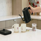 Willow Digital Gooseneck 1.0L Kettle - Black-Stainless-steel kettle body and lid with matte finish