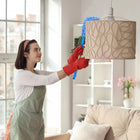 Gritt Commercial 22" Flexible Wand Duster - Microfiber and Chenille Sleeve - 20" Pole-Excellent for dusting high, hard-to-reach areas, including ceiling fan blades, walls, ceilings, entertainment centers, cabinets and more