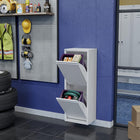 Ceha Canada CK 2-Door Multipurpose Metal Storage Cabinet - 13" W - White-EASY TO USE: This cabinet’s sleek design features drawers and flaps that open simultaneously for quick access. Wall-mounting holes allow flexible placement to suit your space