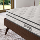 Modway Jenna 6" Innerspring and Foam Queen Mattress-Fire Resistant Polyester Barrier