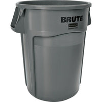 Brute Identity 44 Gallon Container - Grey-Brute container, Vented