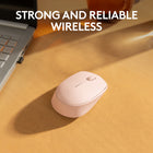Logitech M170 Wireless Mouse for PC, Mac, Laptop, 2.4 GHz with USB Mini Receiver - Rose-Comfortable and Mobile: Comfortable, mobile mouse shape is small enough to toss in a bag and the ambidextrous design guides either hand into a natural position
