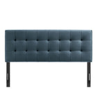 Modway Lily Stain-Resistant Performance Velvet Queen Size Headboard - Cadet Blue-Padded Construction