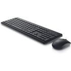 Dell KM3322W Wireless Keyboard and Mouse - Black-This full-size keyboard brings efficiency to your workflow with quick-access, multimedia keys and a convenient number pad. The 1000 DPI mouse sensitivity makes navigating your system easy with its three buttons and scroll wheel.
