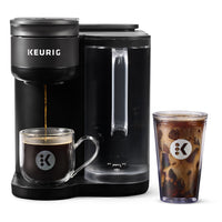 Keurig K-Brew+Chill Single Serve Hot & Cold Coffee Maker-QUICKCHILL TECHNOLOGY: Flash-chills coffee for less ice melt to deliver full-flavoured, fresh iced coffee as cold as the coffee shop* in 3 minutes or less.​