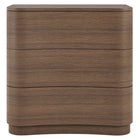Modway Mirae 3-Drawer Curved Compact Dresser - Brushed Brown Oak-7