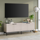 Hudson&Canal Montello TV Stand for TV's up to 78" - Alder White-Features easy assembly