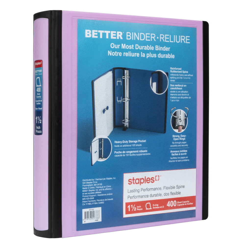 Staples Better Binder - 1-1/2