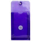 JAM Paper Plastic Envelopes with Button and String Tie Closure, Open End, 4.25 x 6.25, Purple Poly, 2 sets of 12 (473B1pug)-Size: 4.75" x 6.5"