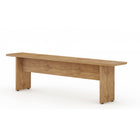 Manhattan Comfort Nomad 67.91" Modern Dining Bench - Nature-Feel the Wood Grain with the Protouch Finish