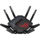 ASUS ROG Rapture GT-BE98 Pro Edition 20 Quad-band WiFi 7 AiMesh Extendable Gaming Router-Exclusive gold-on-black aesthetic created to celebrate 20 years of ROG innovation, featuring a premium, collector-grade design that embodies power, prestige, and iconic ROG DNA