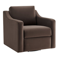 Modway Liora Performance Velvet Armchair - Chocolate-Stain-Resistant Performance Velvet
