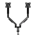 Rocelco MA2 Dual Monitor Arm with Motion Assist & USB/Multimedia Ports - Black-USB 2.0 and multimedia ports offer convenient way to connect and charge your devices.