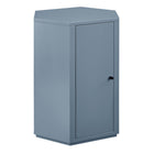 Modway Kade Faceted Semi-Gloss Side Table - Stillwater Blue-Modern Faceted Accent Table
