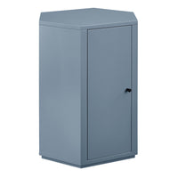 Modway Kade Faceted Semi-Gloss Side Table - Stillwater Blue-Modern Faceted Accent Table