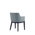 Manhattan Comfort Gansevoort 22.5" Modern Faux Leather Upholstered Dining Armchair - Pewter-Made to Last. Commercial Grade Product
