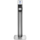 Purell Messenger ES8 Graphite Panel Floor Stand with Dispenser - Graphite-Includes Purell ES8 Hand Sanitizer Dispenser - Graphite