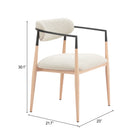 Zuo Equinox Dining Chair - Oyster Grey/Natural-6
