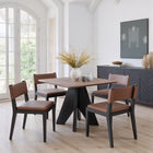 Zuo Roxas Dining Chair - Brown - Set of 2-Dimensions: 20.5" L x 20.1" W x 29.9" H