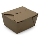 Victoria Bay Take Out Box - 4.3" W x 3.5" L x 2.5" H - Kraft - 450 Pack-Leak and grease resistant