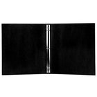 JAM Paper Kraft 1" 3-Ring Recycled Binder - Black-Wide front and back binder panels fully cover standard dividers and sheet protectors. Our 3 metal ring binders have 2 buttons for easy opening and closing, and a convenient pocket on the inside flap
