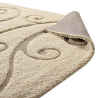 Modway Jubilant Sprout Scrolling Vine Shag Area Rug - 5 ft W x 8 ft L - Creame/Beige-Non-Shedding / Machine-Woven