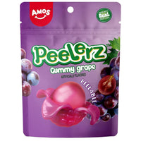 Amos Peelerz Gummy - Grape - 170 g-Delight in the authentic taste of fruit juice infused into Amos gummies, featuring a delightful blend of soft, bouncy exterior and a solid gel center for a satisfying chew